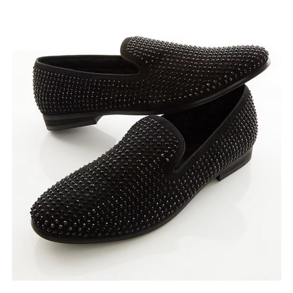 NEW IN BOX Steve Madden Men's Caviar Rhinestone Slipper Loafer size 7.5 - Picture 8 of 16